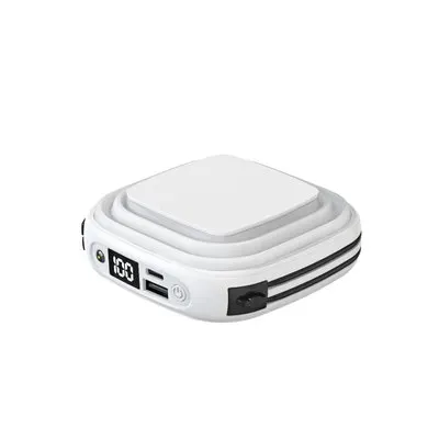

Multifunctional mini power bank 10000mah folding night light with cable Portable powerbank for iphone xiaomi outdoor powerbank