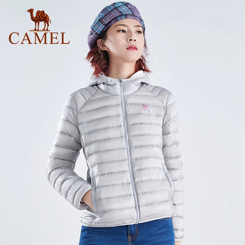 CAMEL официальная оригинальная куртка с гусиным пухом пальто для женщин и мужчин