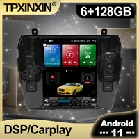 128g android 11 tesla ips screen car radio for jaguar s type 2004 2007 auto multimedia dvd player navigation stereo gps 2 din