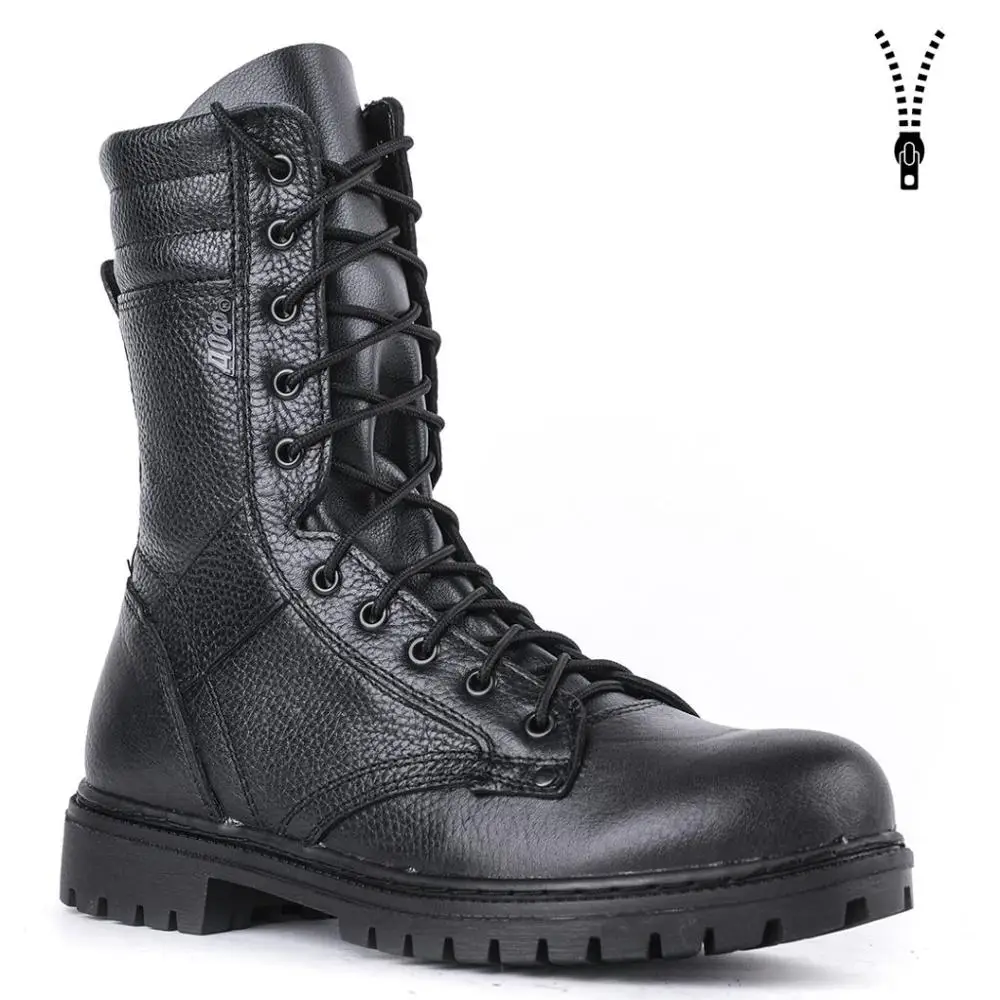 Демисезонные Черные берцы со шнуровкой и молнией походная обувь для альпинизма