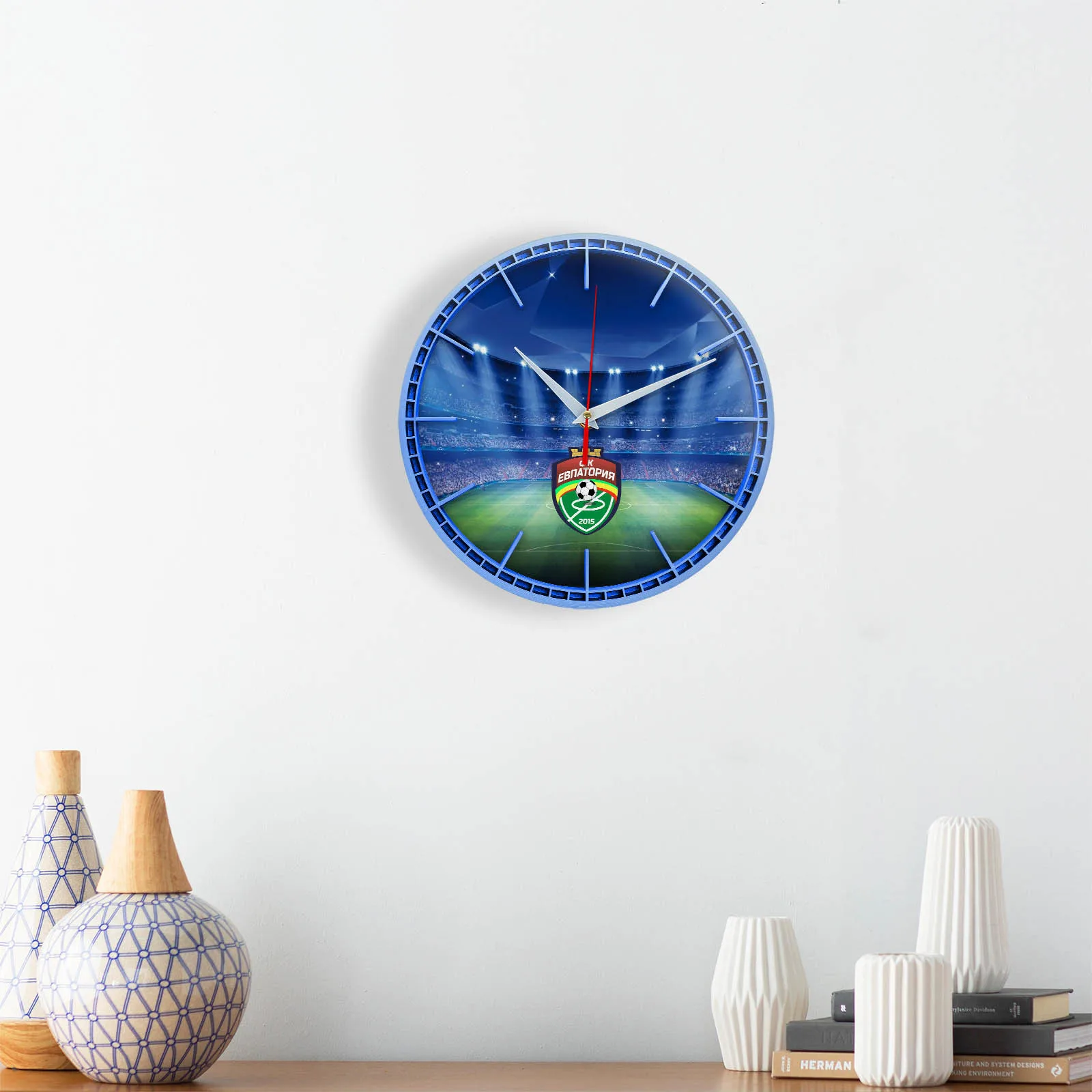 Настенные часы &quotСувенир для фаната Evpatoriya&quot |