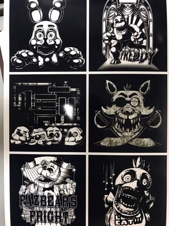 Набор наклеек 5 ночей с Фредди №1 | Игрушки и хобби