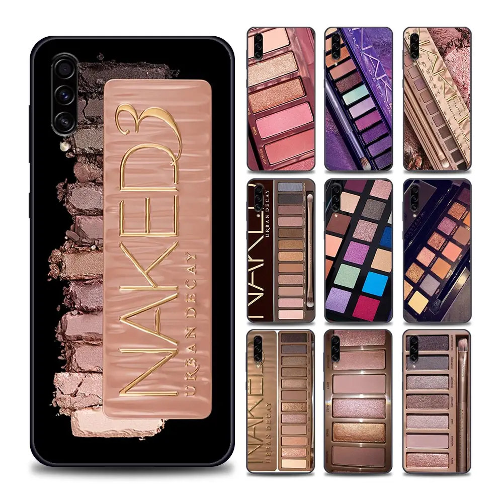 

Makeup Eyeshadow Phone Case for Samsung A7 A9 10 20 E S 30 S 40 50 S 60 70 S 80 90 5G Soft Silicone Cover Coque Funda Capa