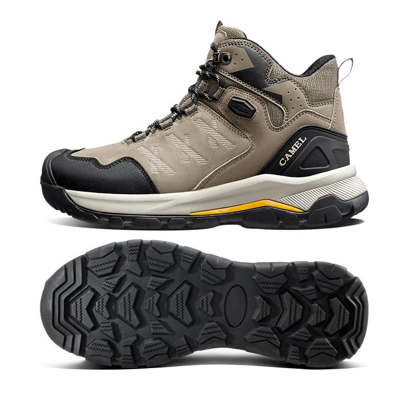 Golden Camel Outdoor Hiking Shoes Waterproof Men's Boots High-top Trekking Shoes Non-slip Ankle Boots Shoes for Men 2022 Autumn