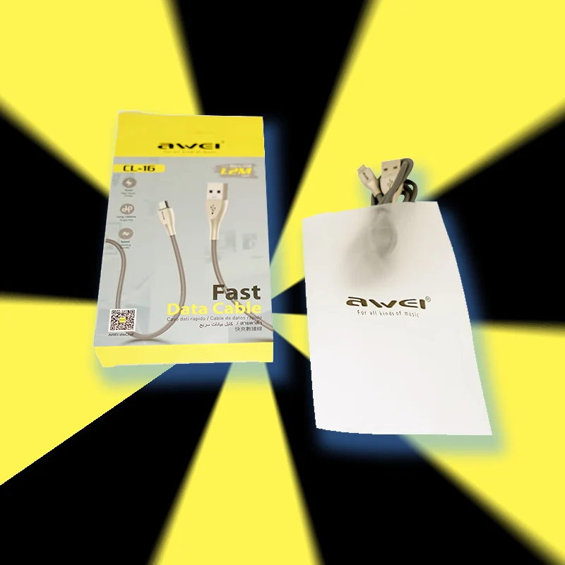 Кабель Awei USB - microUSB (CL-16) 1 2 м | Мобильные телефоны и аксессуары