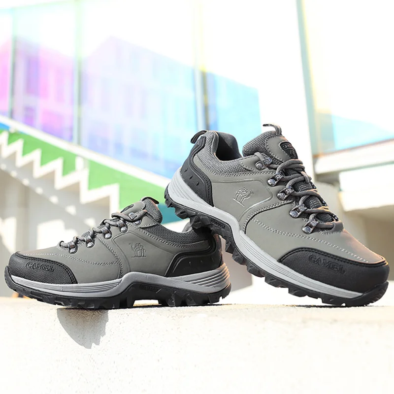 CAMEL мужская обувь для походов на открытом воздухе кожаные Нескользящие удобные