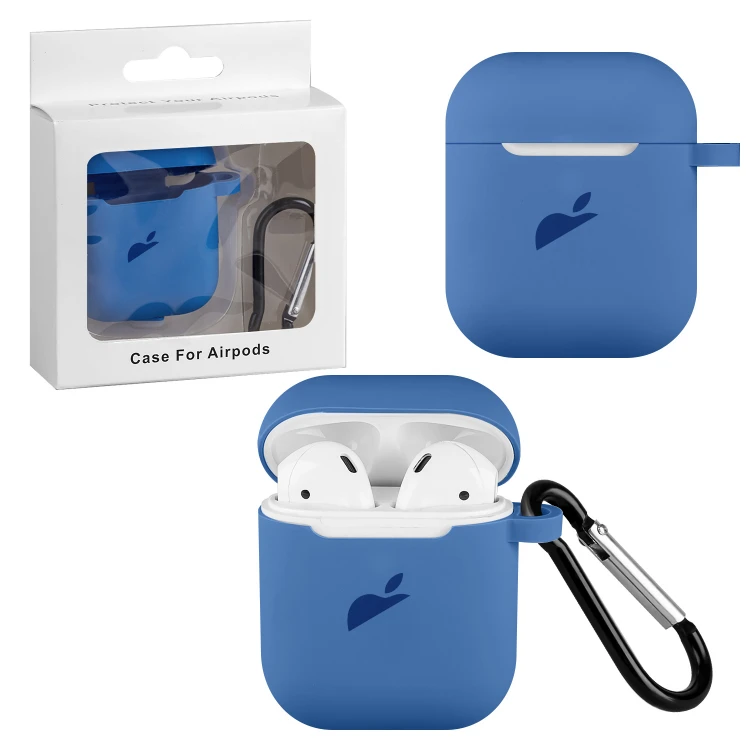 Чехол Airpods 1/2 Silicon Case Apple Lake blue |