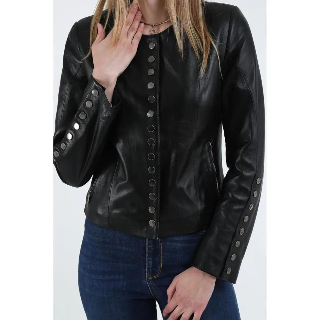 Women Leather Jacket Genuine Real Leather Jacket leather Coat lambskin coat Female Jacket Genuine Leather Women's Black Coat