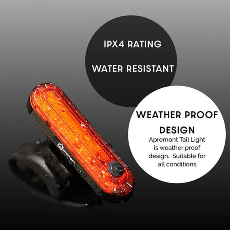 Фонарь для велосипеда LED на аккумуляторе | 4 режима работы Влагостойкая фара