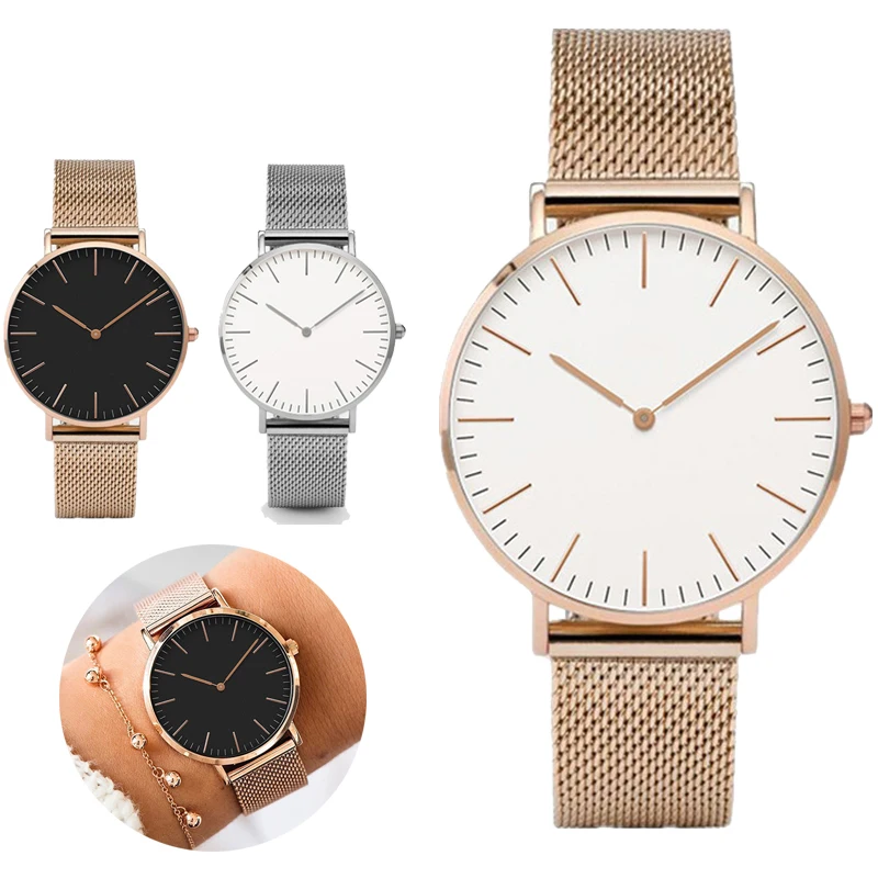 

2022 Minimalist Women's Watches Stainless Steel Band Wristwatch Bracelet Top Brand Ladies Casual Quartz Watch Montre Femme Reloj