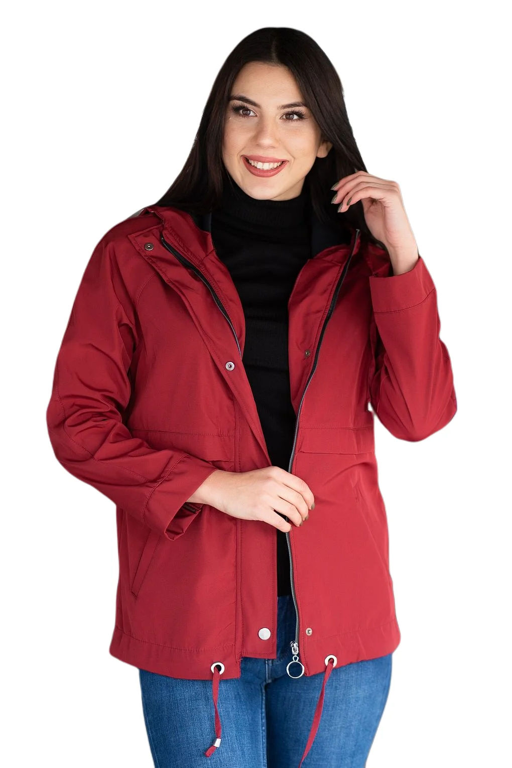 

Women's New Season Hooded Trench Coat