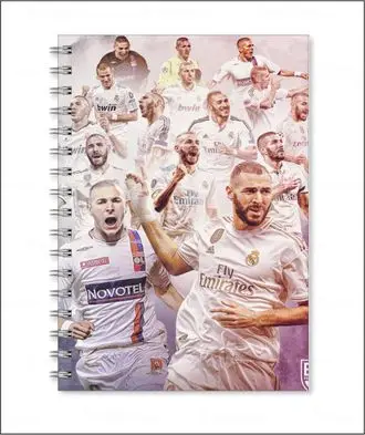 Тетрадь Бензема Карим Benzema Karim №8 А5 | Канцтовары для офиса и дома