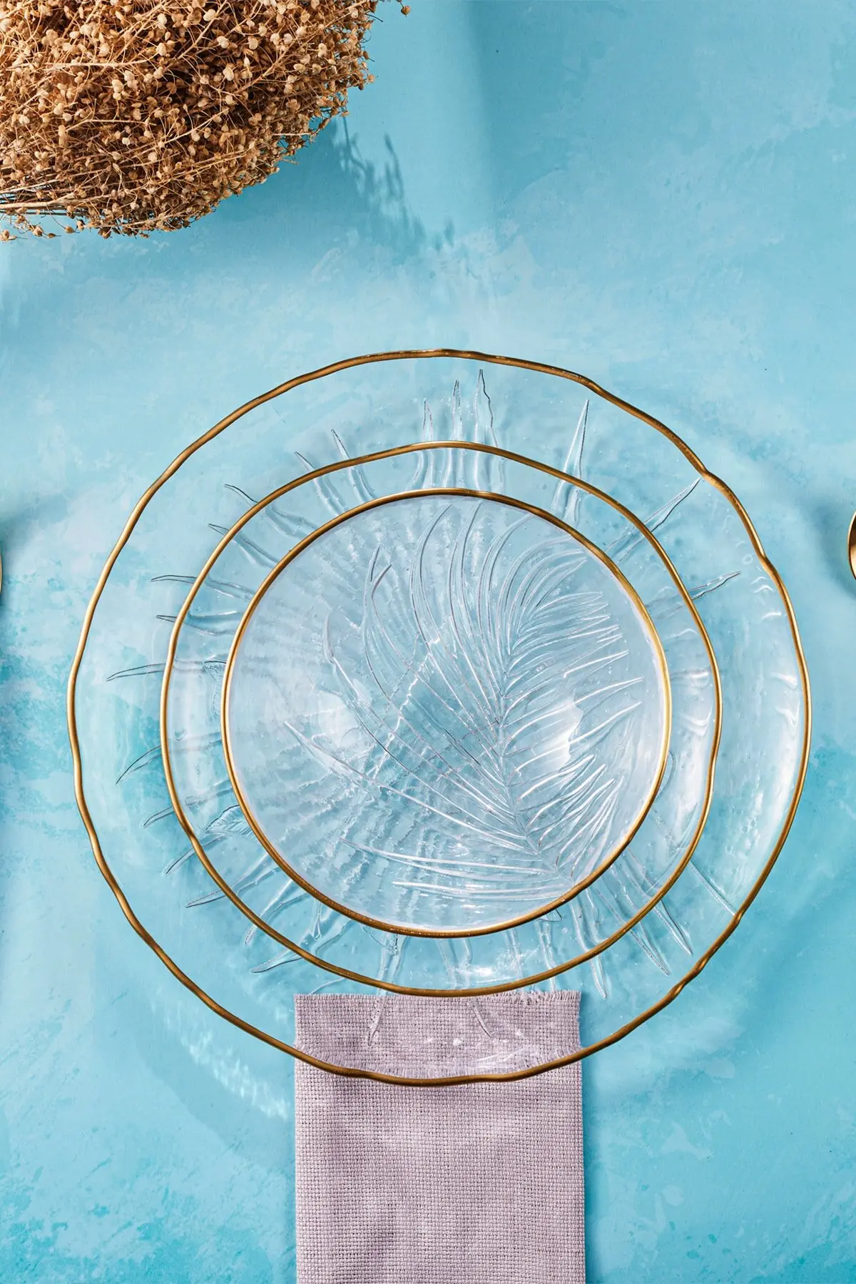 

12 Pieces Dinnerware Set for 4 Persons 4 Pieces Serving Plate 25 Cm 4 Pieces Dinner Plate 24 Cm 4 Pieces Soup Bowl 14 Cm glass