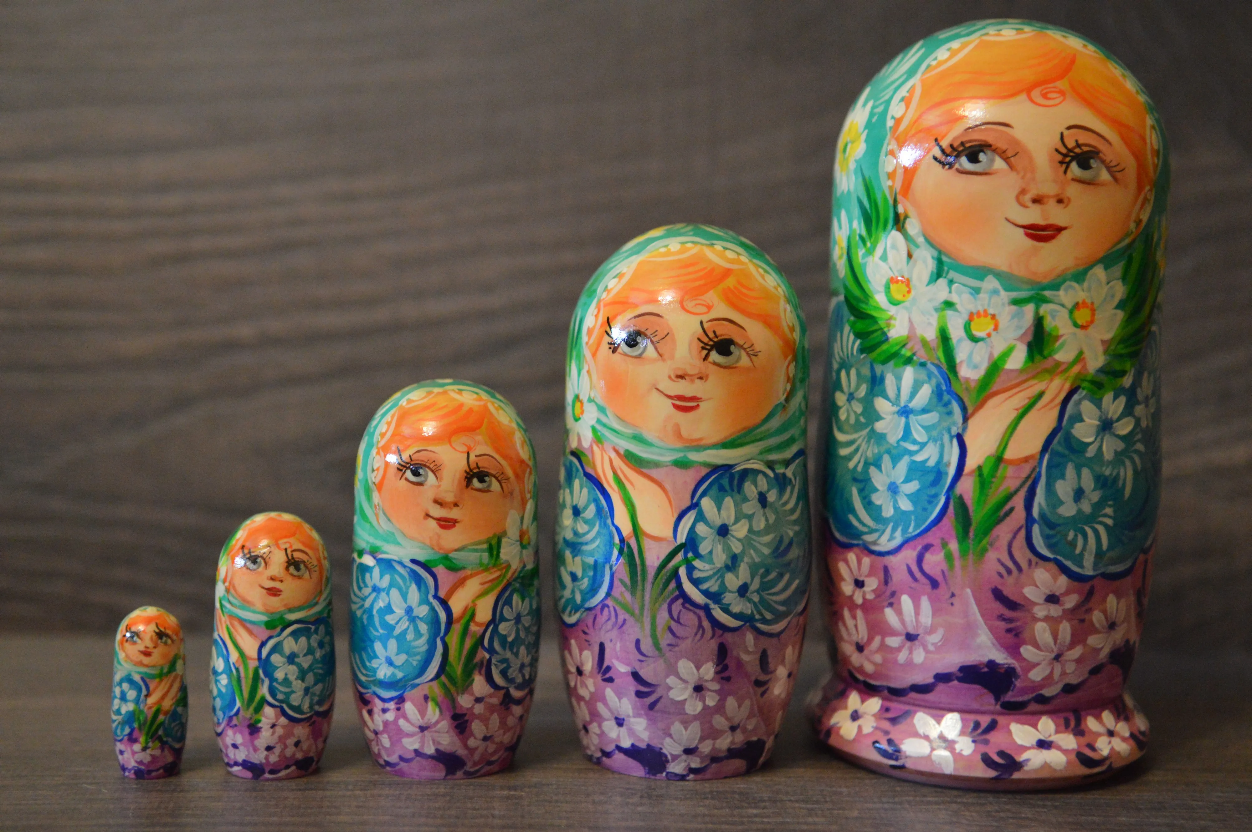 Russian matryoshka-grandmother Author's hand-painted |