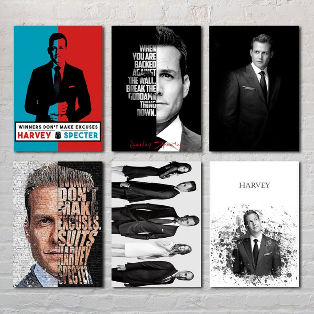 

Harvey Portrait Winner Don't Make Excuses Canvas Painting Posters Print Wall Art Picture Home Decoration For Living Room Gift