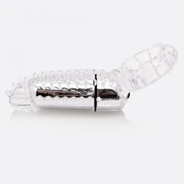 Oyeah clear ring with vibration and finger | Интимные товары