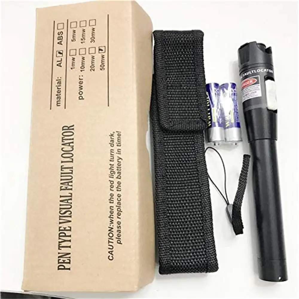 60 мВт волоконно оптическая красная светильник 50 ~ км красный источник