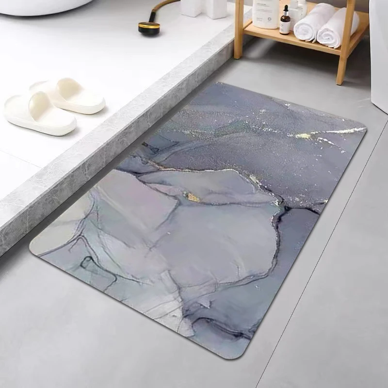 

2022 Shower Mat Easy To Clean Home Bath Mat Non Slip Napa Skin Kitchen Floor Washable BathRoom Decor