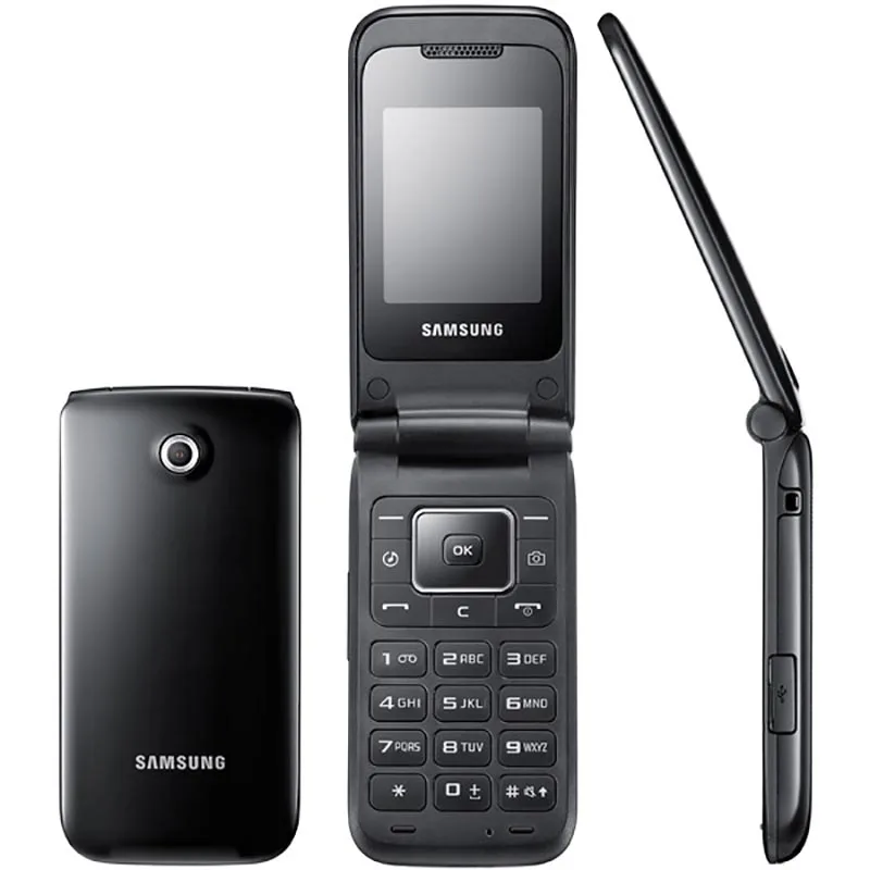 Samsung Galaxy E2530 2.0 inch Refurbished Camera 1.3 MP Cheap flip 800 mAh GSM Cell Phone