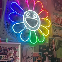 neon sign flower led neon light party bar store room home decor wedding birthday decoration gift wall hanging decor