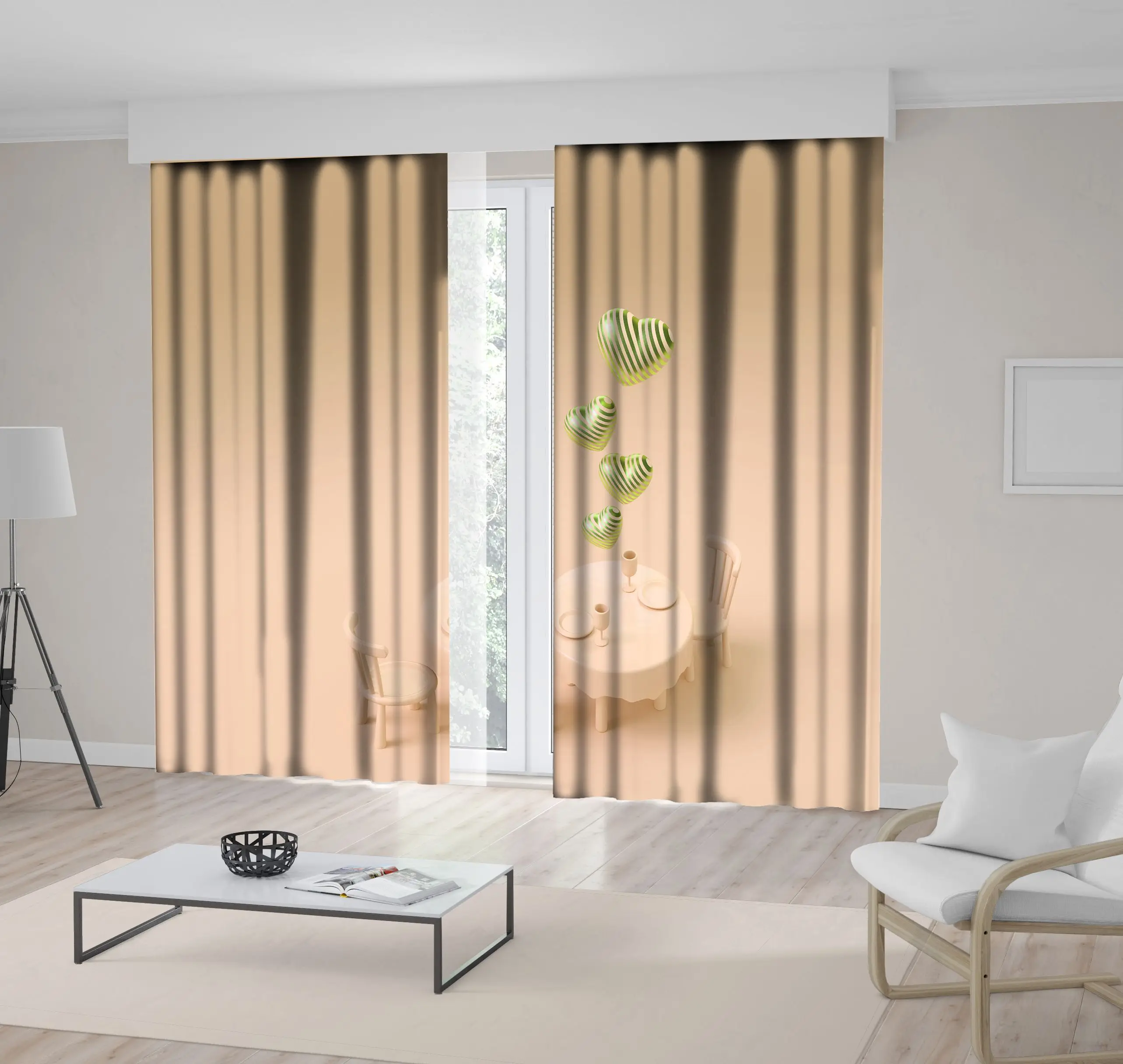 Занавес ужин с любовью воздушные шары в форме сердца на романтический обеденный