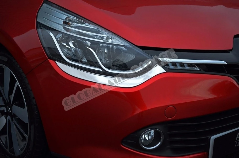Для Renault Clio 4 хромированная Накладка для фар 2012 2013 2014 2015 2016 2017 2018 автомобильный