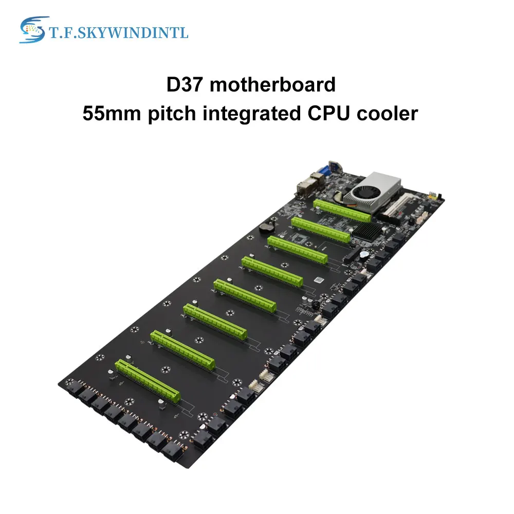Материнская плата для майнинга ETH BTC-T/D37 с CPU Set 8 Слот GPU DDR3 ПАМЯТЬ встроенный