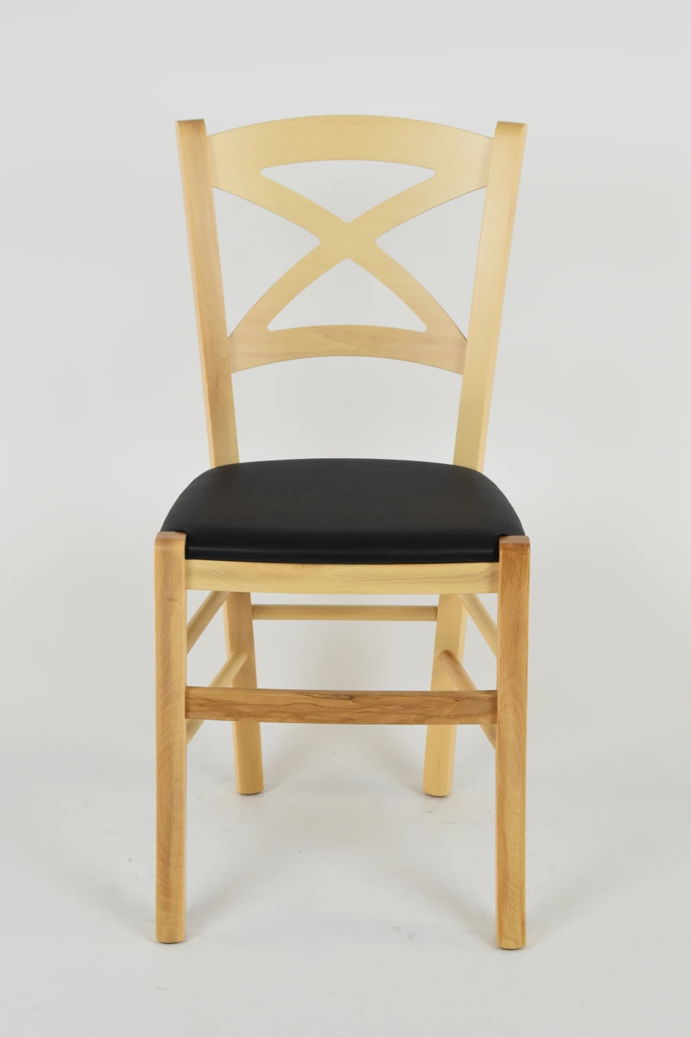 Tommychairs-стул Cross для кухни бара и столовой структура из бука в натуральный цвет