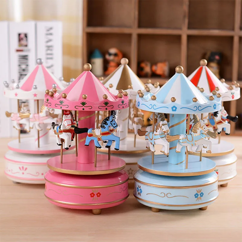 Carosello rosa blu carillon bomboniere per gli ospiti decorazione della tavola Baby Shower regalo regalo regalo di compleanno per bambini Dropship