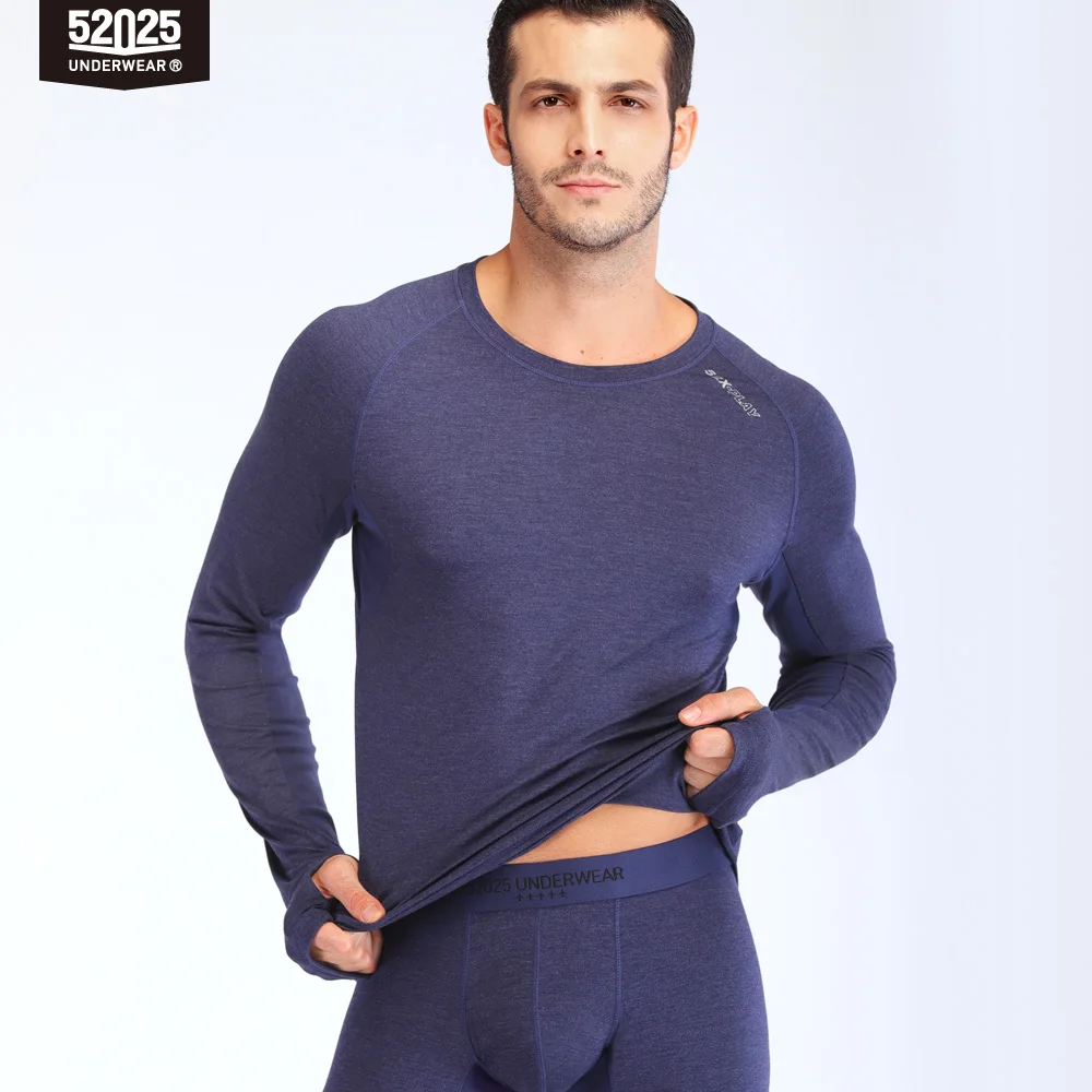 52025 Термобелье мужское Удлиненные манжеты с прорезью для большого пальца Вискоза