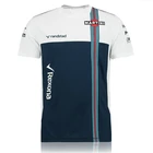 Лето F1 формула один Уильямс команда с коротким рукавом для мужчин и женщин для экстремальных видов спорта футболка 