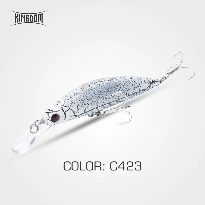 C423 Kingdom Fishing приманки Джеркбейт гольян воблеры 90 мм 11 г/26 г жесткая пластиковая наживка губы для морской воды пять цветов модель 3529 - Цвет: C423