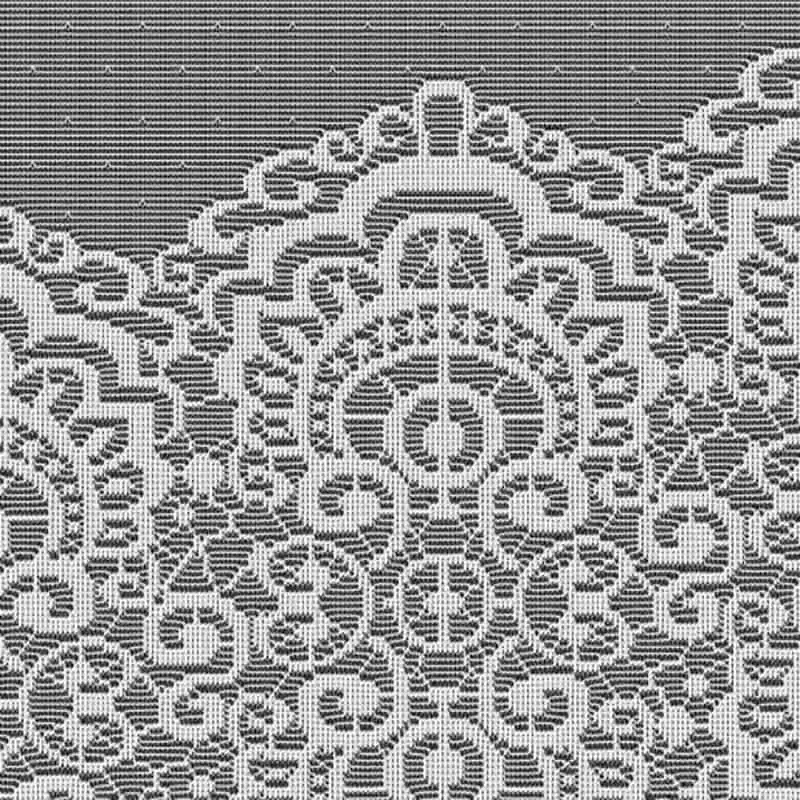 Тюль DOMOZON 2.85 х 1.60 м на Шторной ленте для Кухни Столовой Гостиной Детской короткая