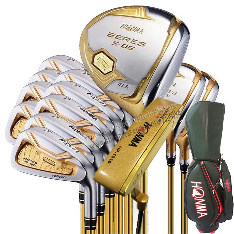 New Men 4 Star HONMA S-03 Compelete Club Set Driver Fairway Wood Irons Putter R or S Flex Graphite Shaft | Спорт и развлечения