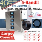 Усилитель4G пятиполосный B20 800 900 1800 2100 2600 МГц мобильный телефон 4G Сотовая связь Wi Fi ретранслятор GSM 2G 3G 4G усилитель сигнала мобильного телефона повторитель