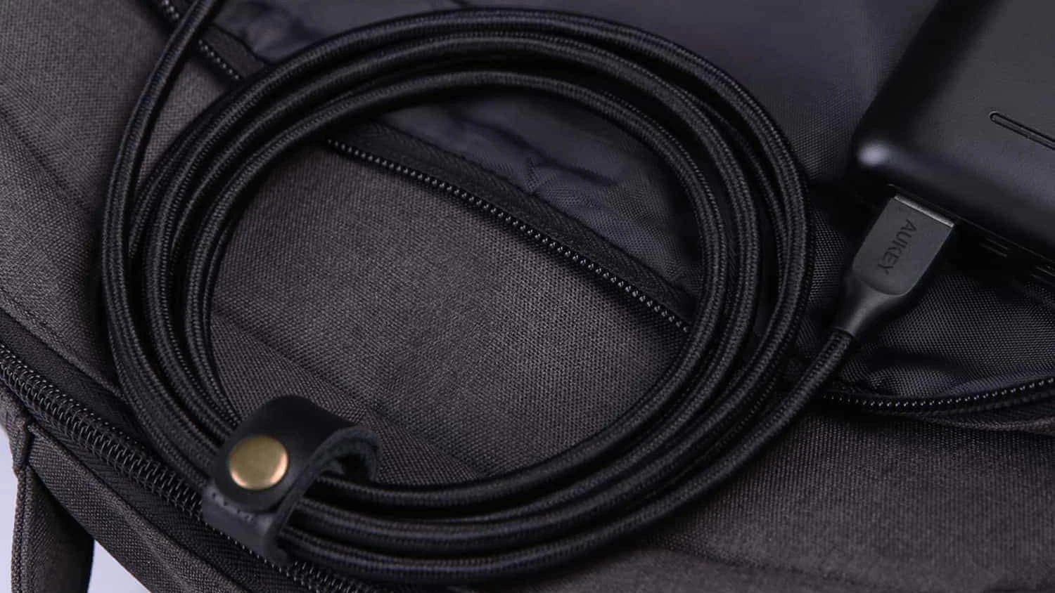 Кабель Aukey Braided Nylon (CB-AC1) USB-C to USB-A 3.1 1.2m (Black) | Электроника