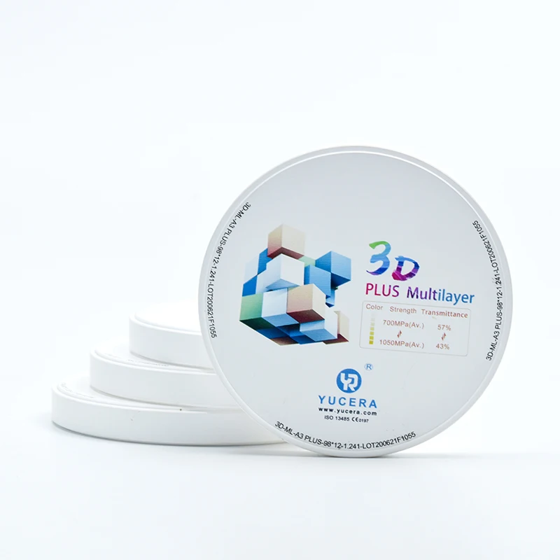Yucera dental billets zirconia for teeth whitening for dentistry CAD CAM