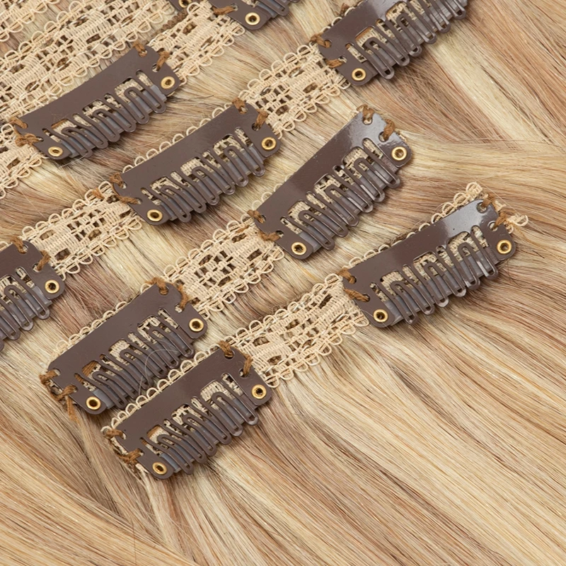 MRSHAIR блондинка Реми волос наращивание волосы на заколках для наращивания