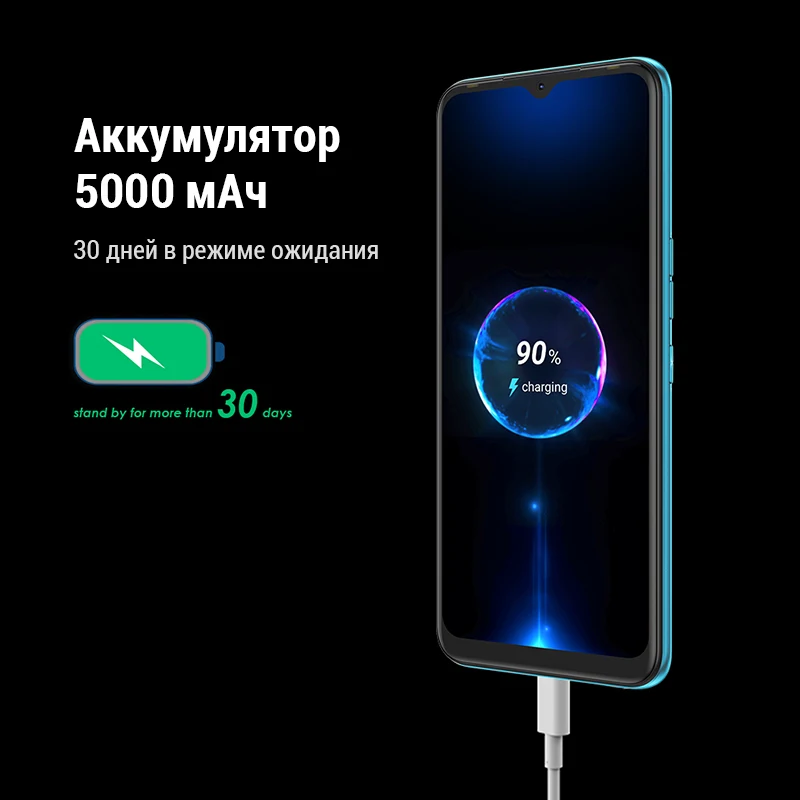 Tecno spark 7 2 + 32GB smart phone 6.5 &quotHD display 16 MP dual AI camera 5000 mAh NFC 1 year free warranty mould | Мобильные