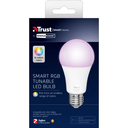 Интеллектуальная LED лампа Trust 71145 ZIGBEE RGB ZLED-RGB9 E27 | Электроника
