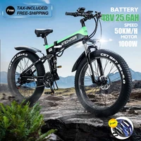 electric bicycle ebike 1000w 48v12 8ah lithium battery 2022 new ebike 4 0 fat tire folding electric mountain bike for adults