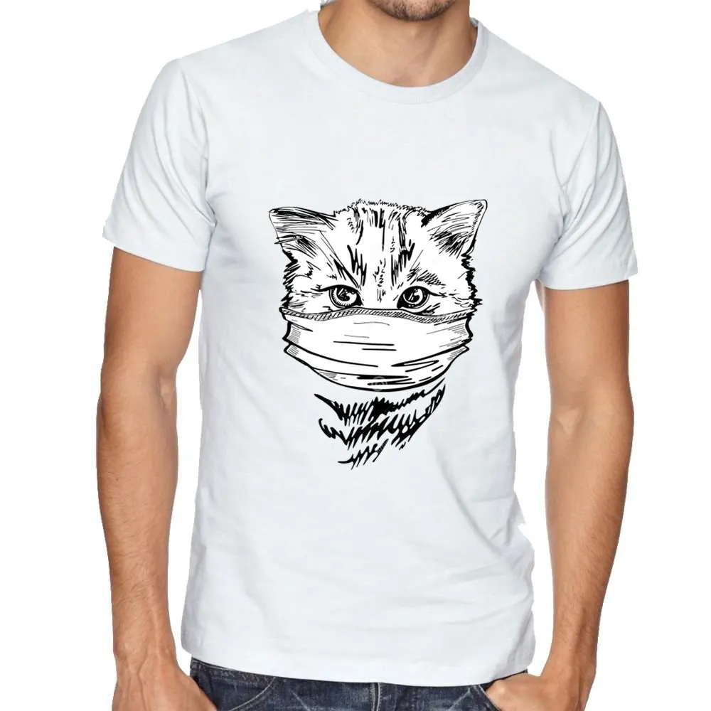 2021 летняя футболка с рисунком панды в маске быстросохнущая свободная круглым