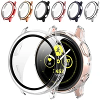 watch case for samsung galaxy watch active 2 44mm 40mm all around bumper screen protectorfilm smartwatch cover accessories