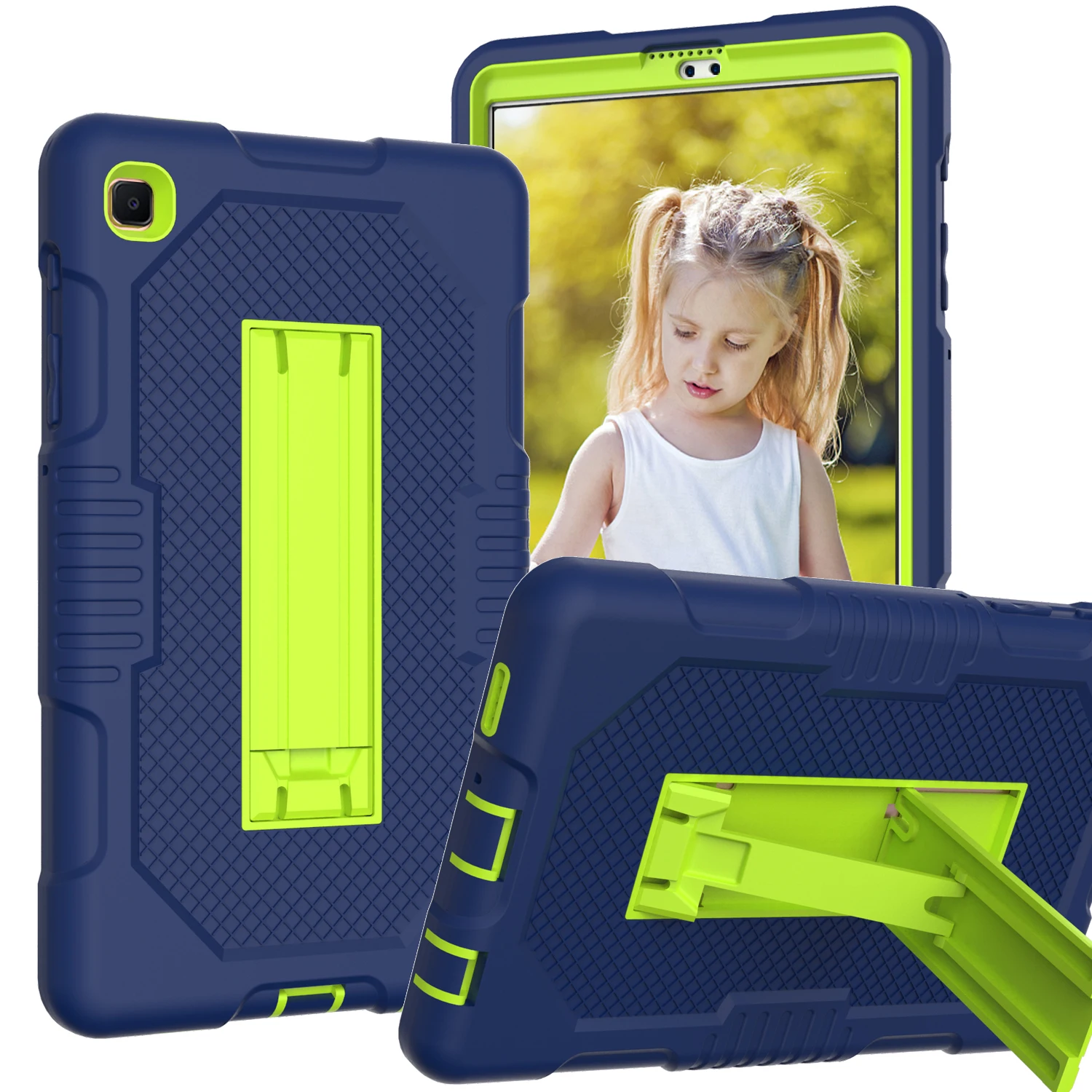 

Case For Samsung Galaxy Tab A7 Lite 8.7 SM-T225 T220 2021 Hybrid Armored Shockproof Rugged Drop Protective Cover with Kickstand