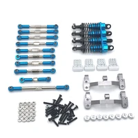 metal connecting rod shock absorber bracket kit for wpl henglong feiyu jjrc rc car parts metal upgrade