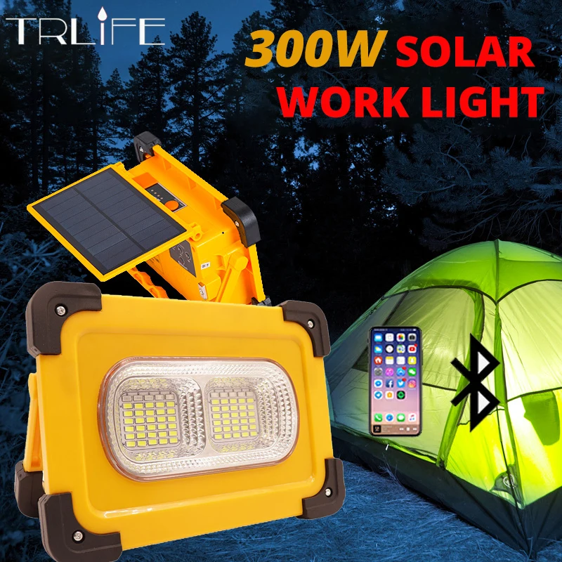 

Новый 300 Вт Открытый аварийный Кемпинг прожекторы световые перезаряжаемые мобильный телефон солнечный USB внешний аккумулятор портативный ...