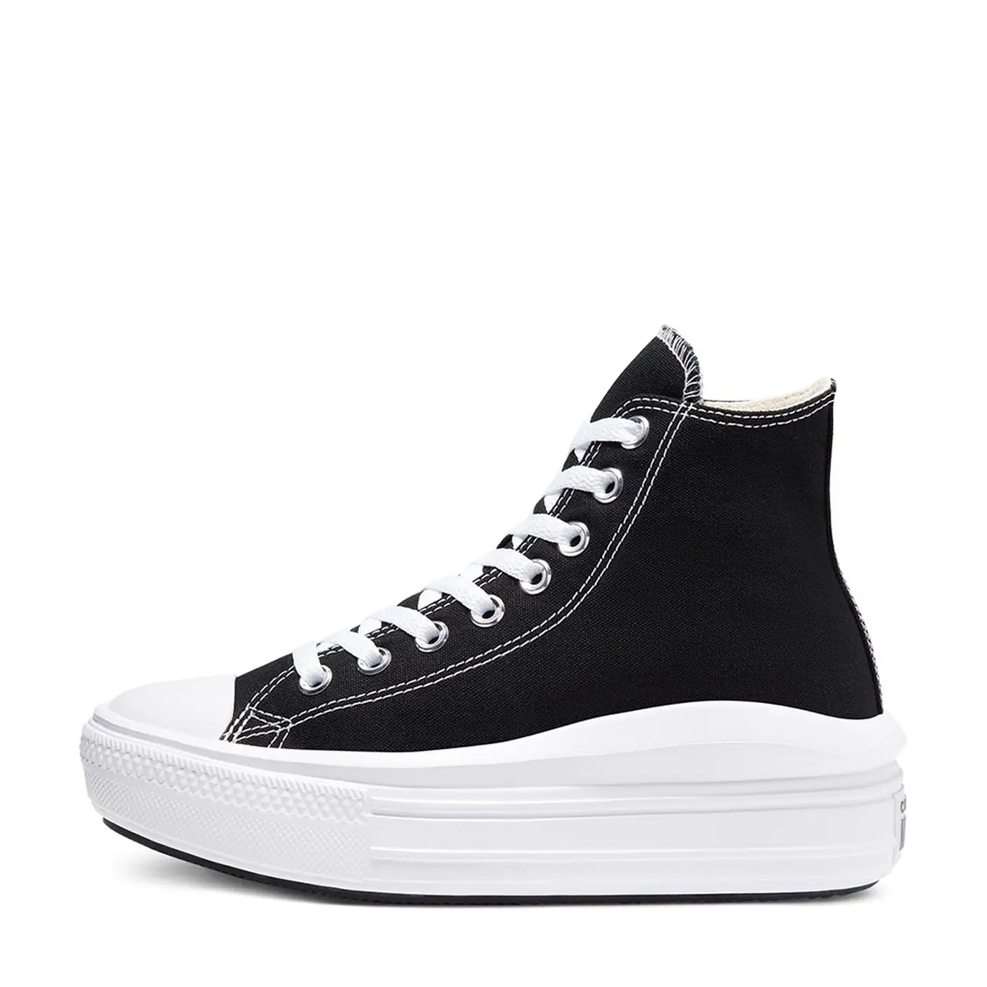 Оригинальные женские черные кроссовки Converse Chuck Taylor All Star Move на платформе Hi 568497C - 001