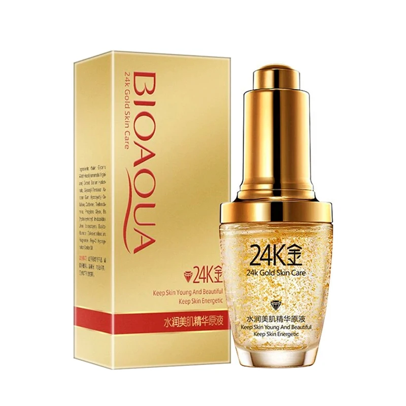 Эссенция для лица с частицами золота и гиалуроновой кислотой Bioaqua 24k Gold Skin Care 30 мл |