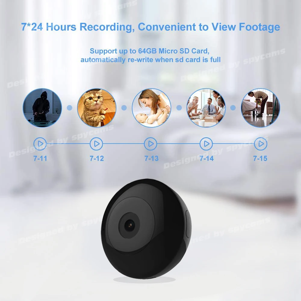 WI FI мини камера HD 1080P Инфракрасный Ночное видение для подводной съемки на глубине