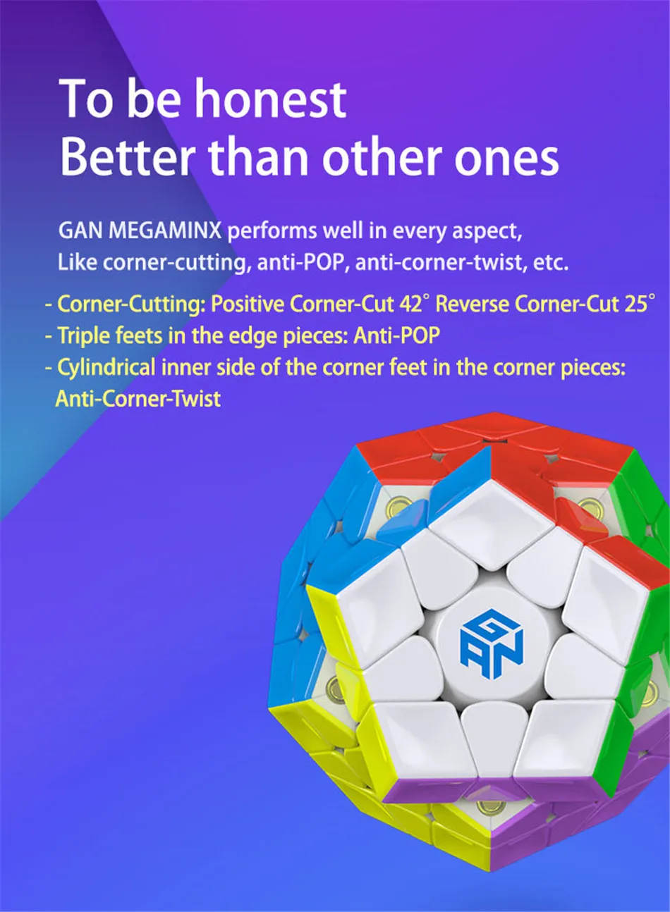 GAN 3X3 Магнитный Megaminxeds куб GAN Магнитный 3x3x3 Megaminxeds магический куб gans 3x3x3 куб 12 сторонний куб 3x3 speed Megaminx eds